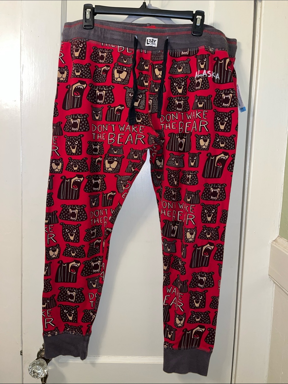 Lazy One Red 'Don't Wake the Bear' Women's Pajama Pants